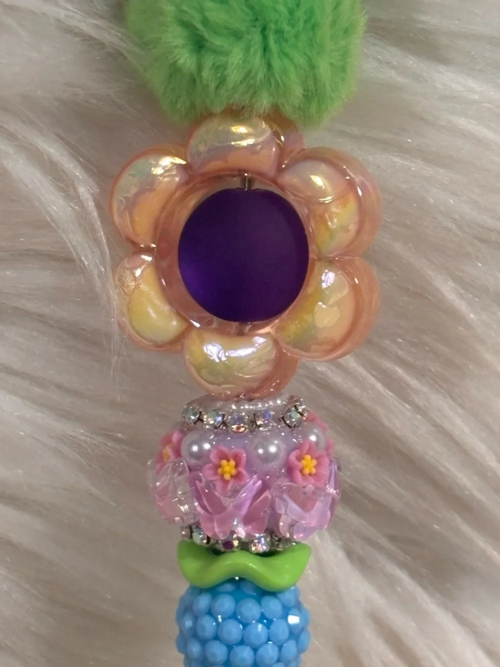 Disney Doorables Boo Beaded Pen Handcrafted
